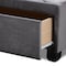 Baxton Studio Caronia Grey Velvet 2-Drawer King Size Platform Storage Bed 161-10216 - alternate 7